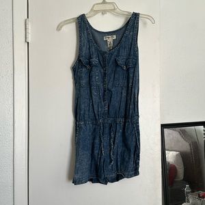 Denim romper